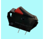 Rocker Switch Black With Red Flash Markings﻿