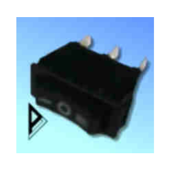 Switch Rocker ﻿ 16A Markings 1 /O/ ll Black Switches C1503﻿